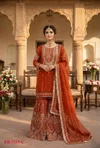Kb 3315 Heavy Georgette With Embroidery Sequence Work Sharara Suits
